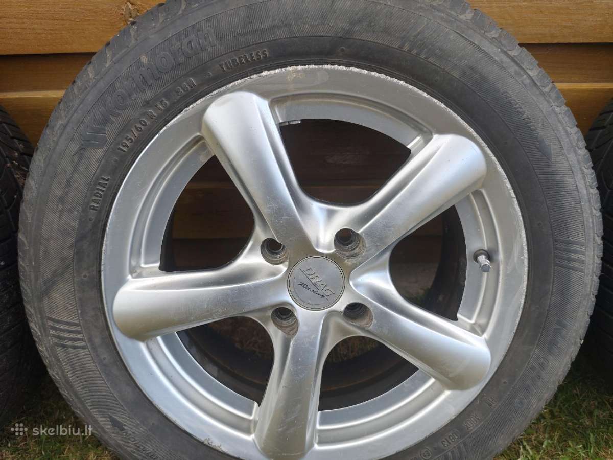 R15 ratlankiai su padangomis.4vnt 130e. - nuotraukos Nr. 4