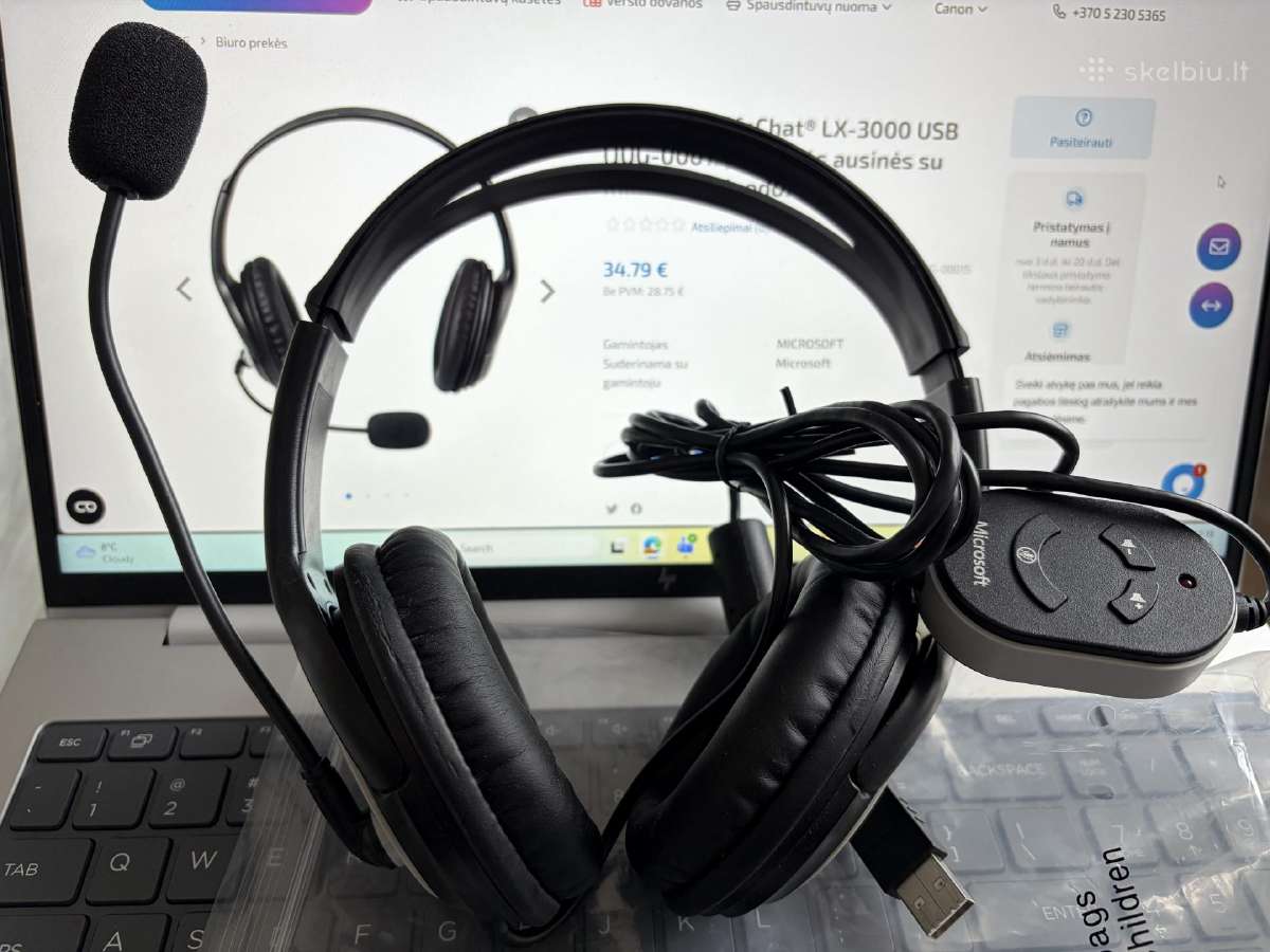 Ausinės Microsoft Lifechat Lx-3000. Naujos