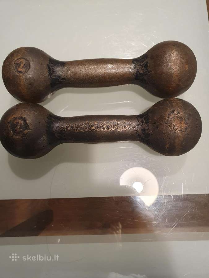 Hanteliai 2x2,5/2x3/2x4/2x5/2x6kg špižiniai