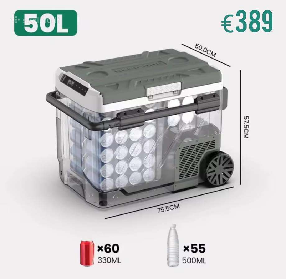 Alpicool Ezgw nešiojamas šaldytuvas 40l/50l/60l 12 - nuotraukos Nr. 3