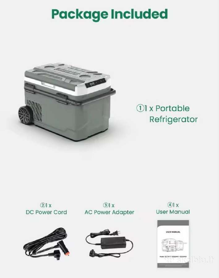 Alpicool Ezgw nešiojamas šaldytuvas 40l/50l/60l 12 - nuotraukos Nr. 21