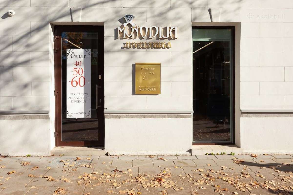 Balto aukso žiedas su deimantais - nuotraukos Nr. 6