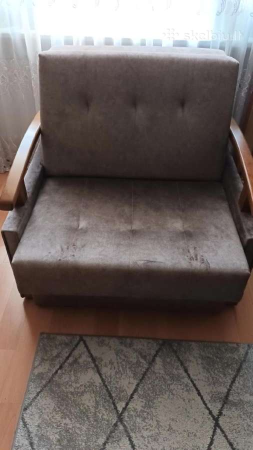 Naujas miegamas fotelis