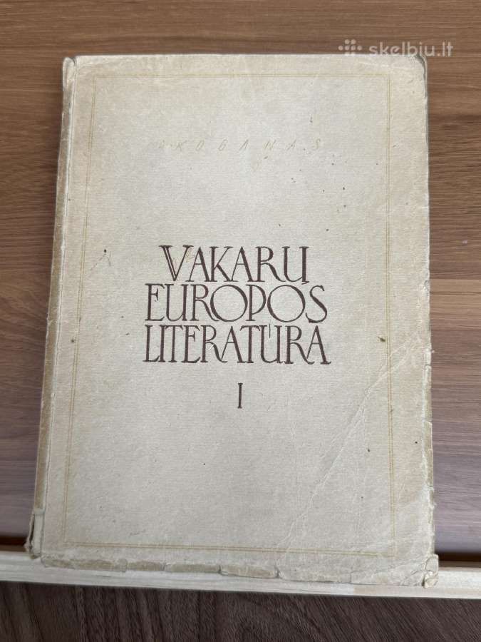 Vakarų Europos literatūra I tomas 1947