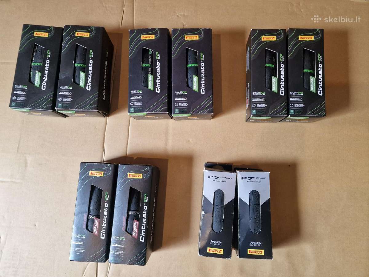 Naujos pirelli, bontrager plento padangos!