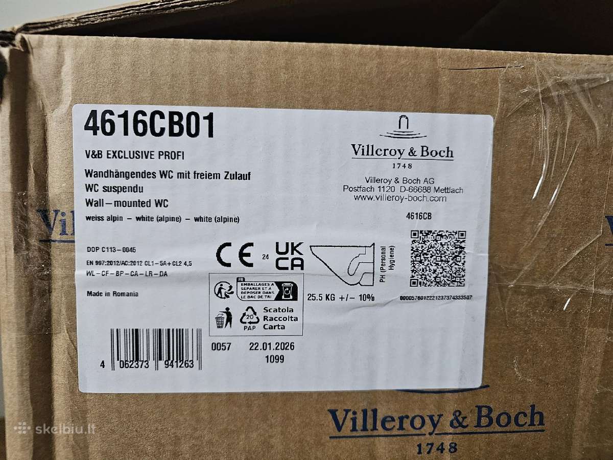 Pakabinamas unitazas Villeroy & Boch - nuotraukos Nr. 4