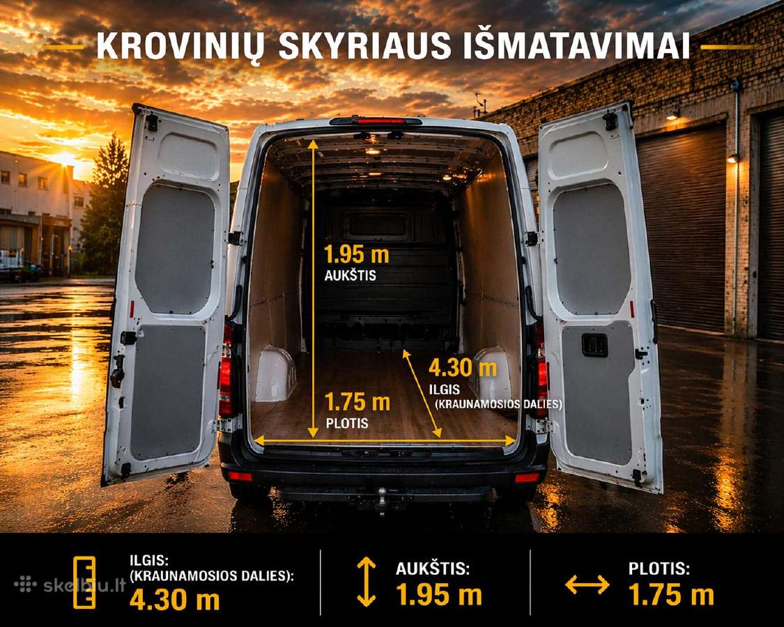 Mikroautobusų nuoma Vilniuje Mercedes Sprinter 40€ - nuotraukos Nr. 11