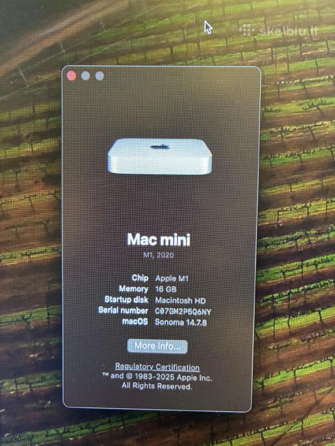Mac mini M1 16gb/256gb - nuotraukos Nr. 2