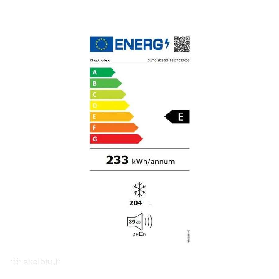 Electrolux Eut6ne18s naujas įmont. šaldiklis - nuotraukos Nr. 2