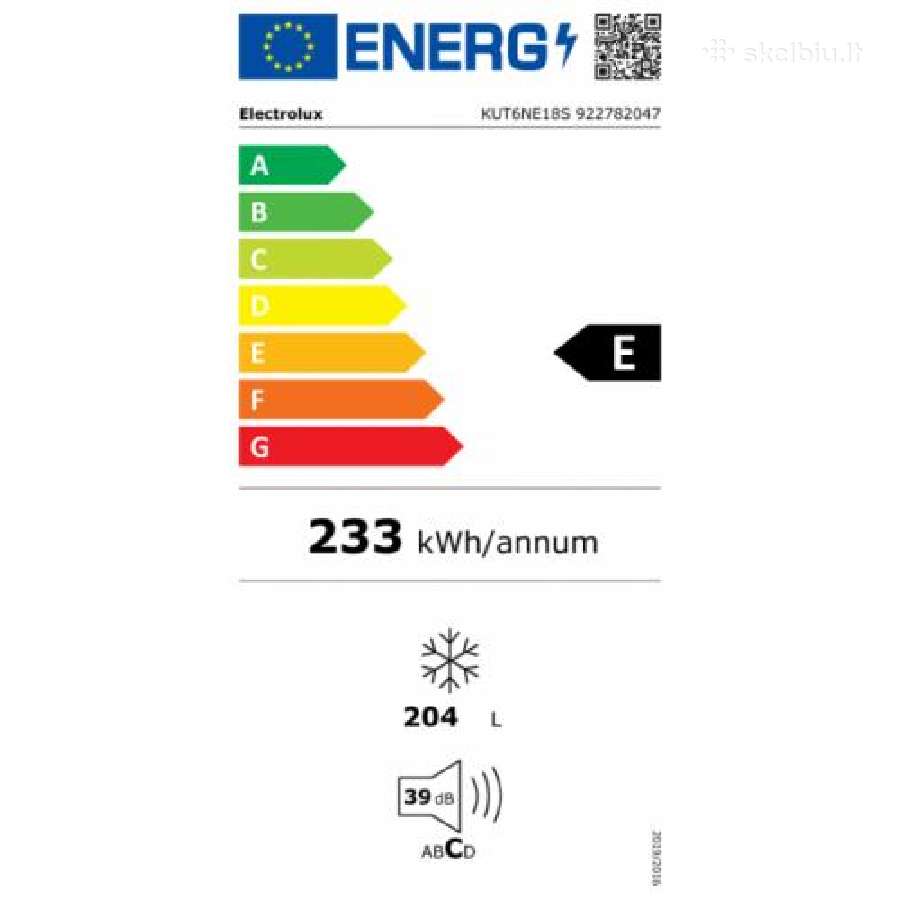 Electrolux Kut6ne18s naujas įmont. šaldiklis - nuotraukos Nr. 4