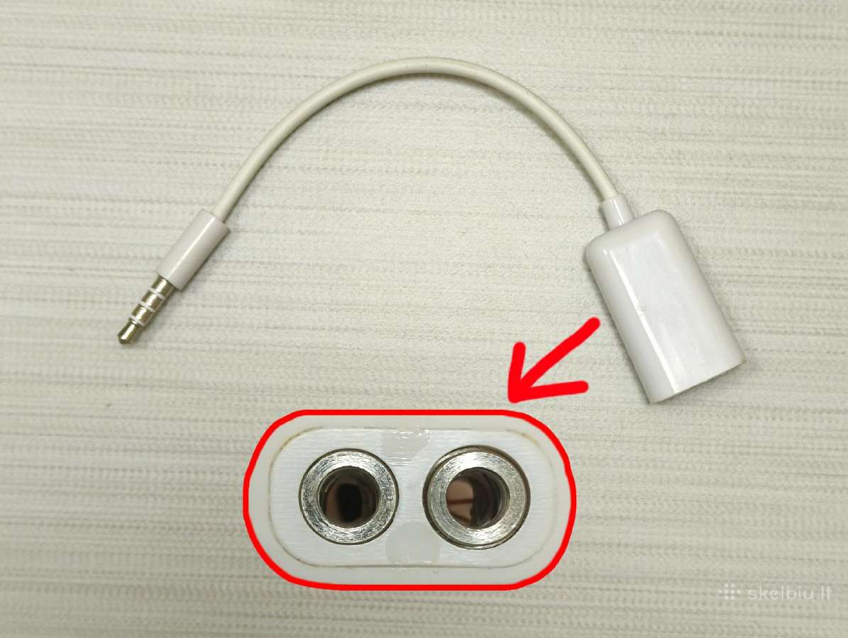 3.5 mm ausinių šakotuvas dviem poroms ausinių