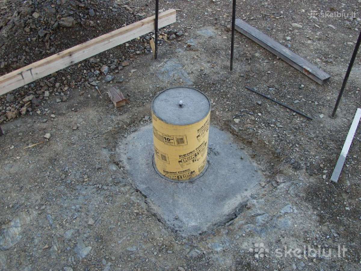 Tūtos - vamzdžiai-kolonos polių,terasos betonavimu - nuotraukos Nr. 3