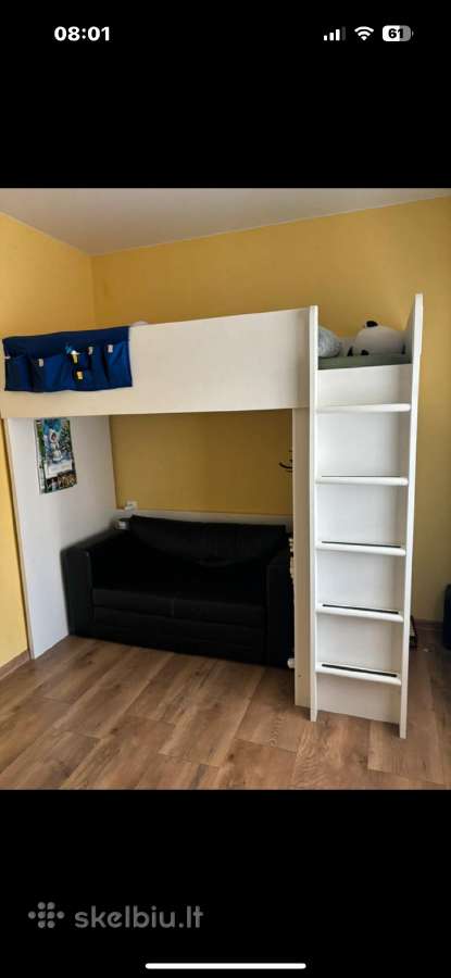 Lova su rašomoju stalu