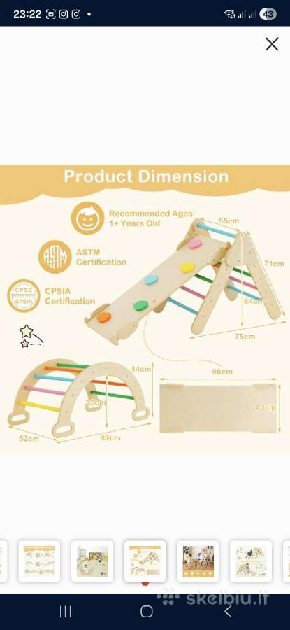 Costway Montessori laipiojimo rinkinys