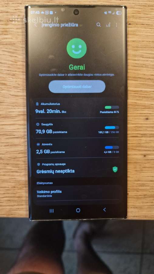 Samsung S23 Ultra 256gb - nuotraukos Nr. 5