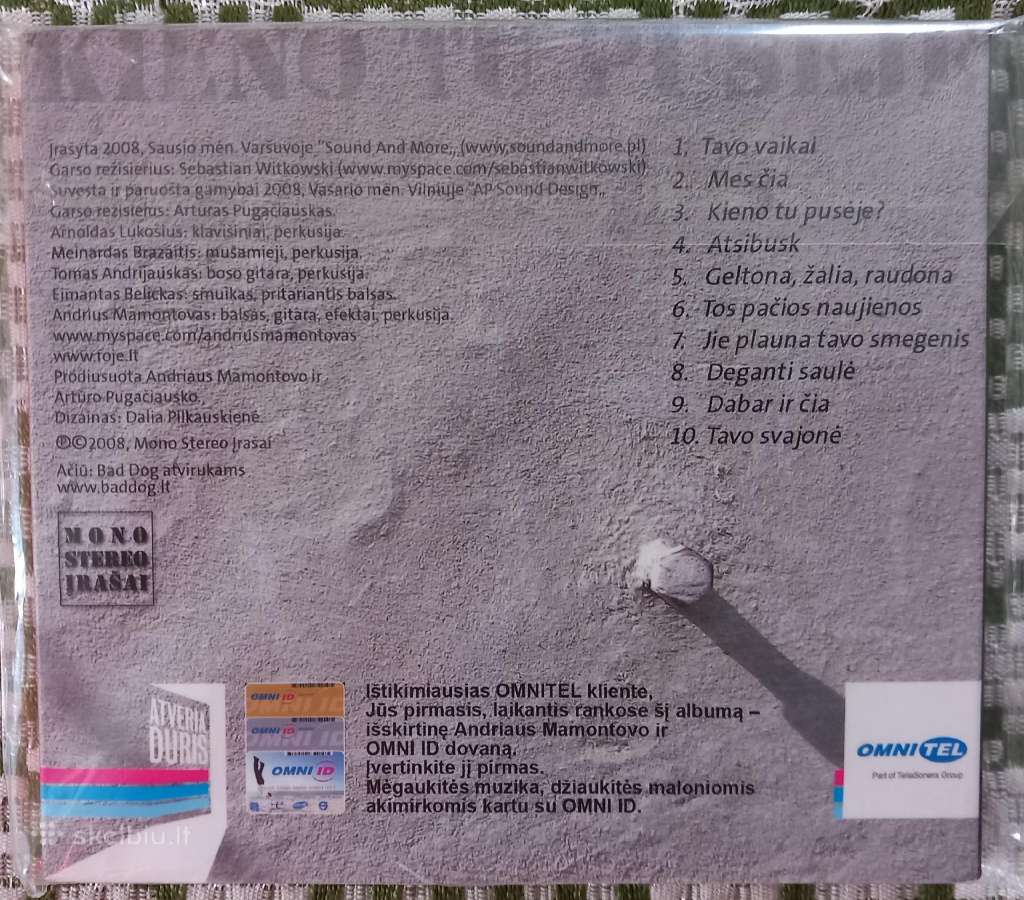 Andriaus Mamontovo CD - nuotraukos Nr. 2