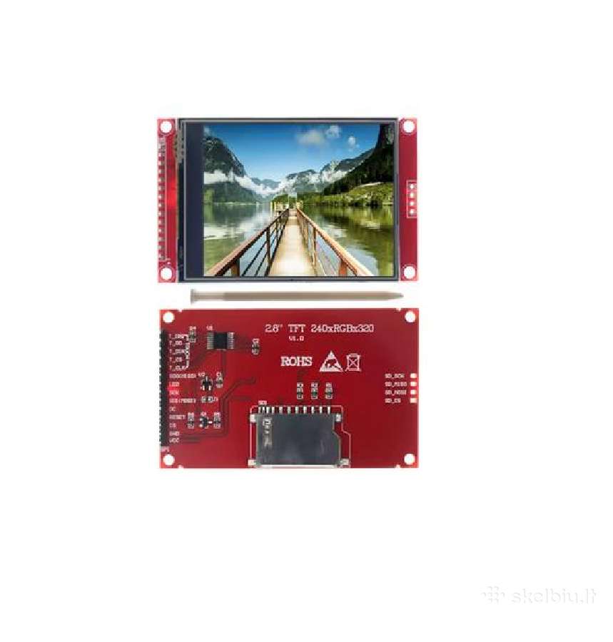 Esp32, 2.8" LCD, temperatura dregme itampa davikl. - nuotraukos Nr. 3