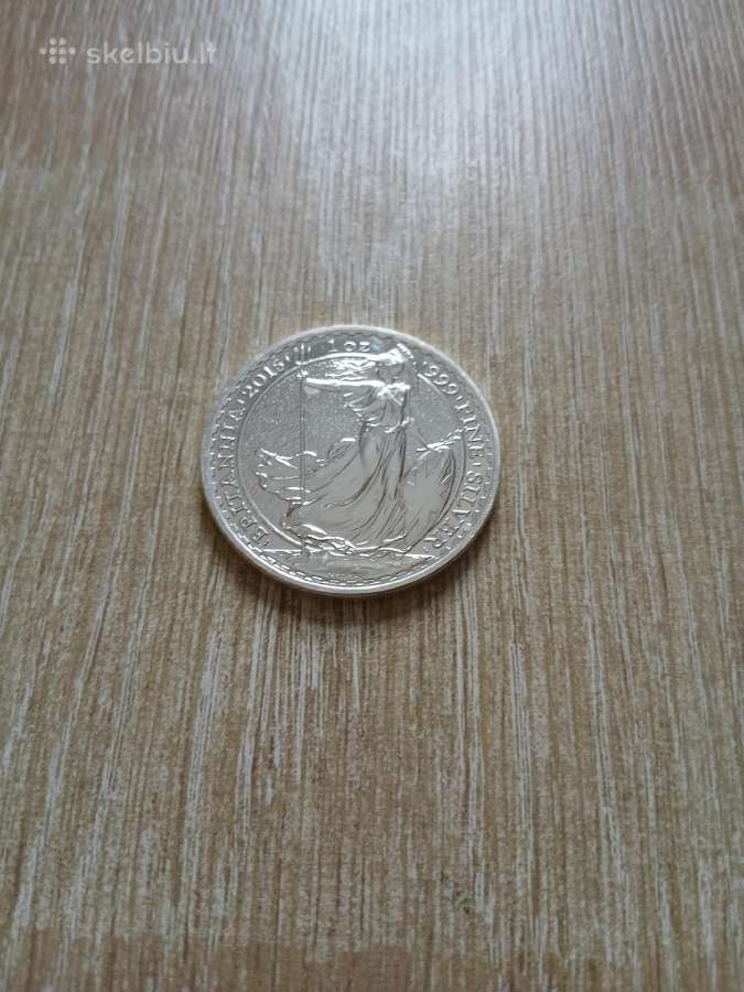 1 Oz. Sidabro Britannia 2015