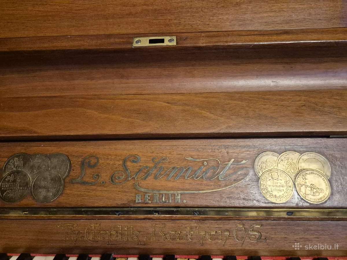 Parduodame vokišką pianiną"l.schmidt, Berlin" - nuotraukos Nr. 6