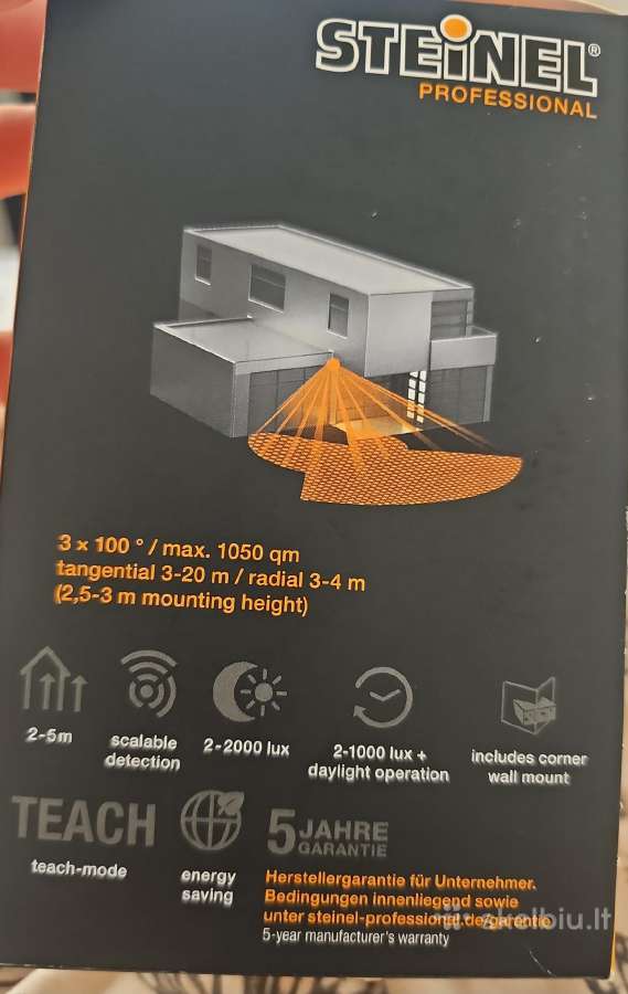 Naujas Steinel sensiq S judesio daviklis 300 - nuotraukos Nr. 2