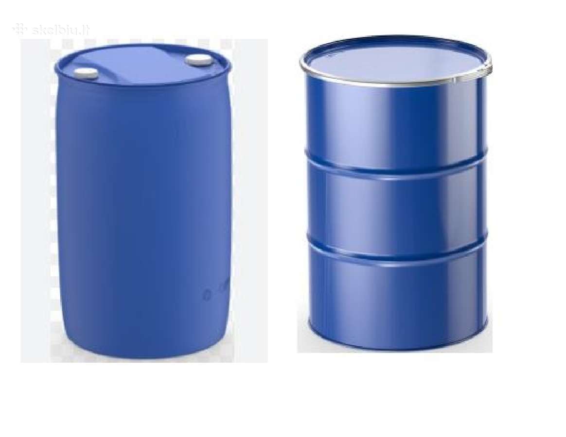 Metalinės ir plastikinės statines 200ltr
