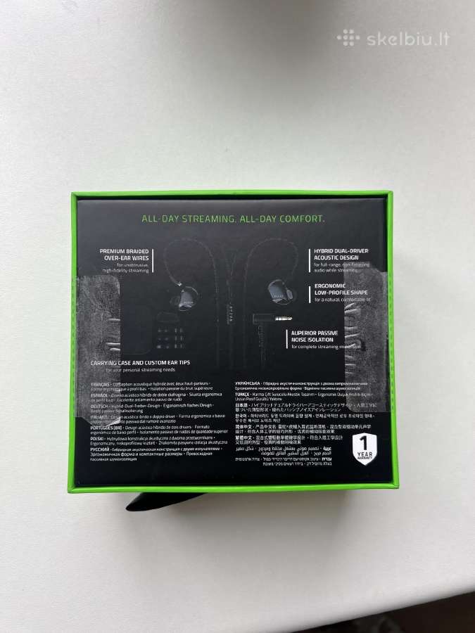 Razer Moray žaidimų iem ausinukai - nuotraukos Nr. 3
