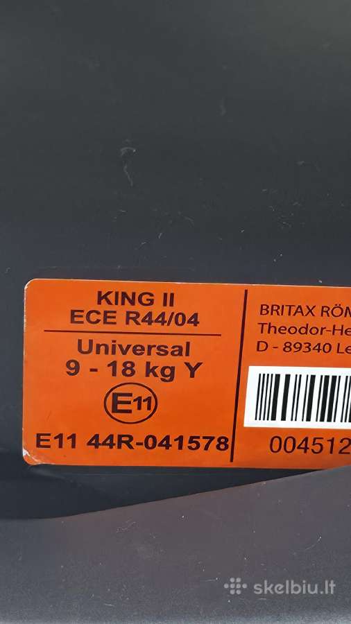 Britax Romer King II - nuotraukos Nr. 4