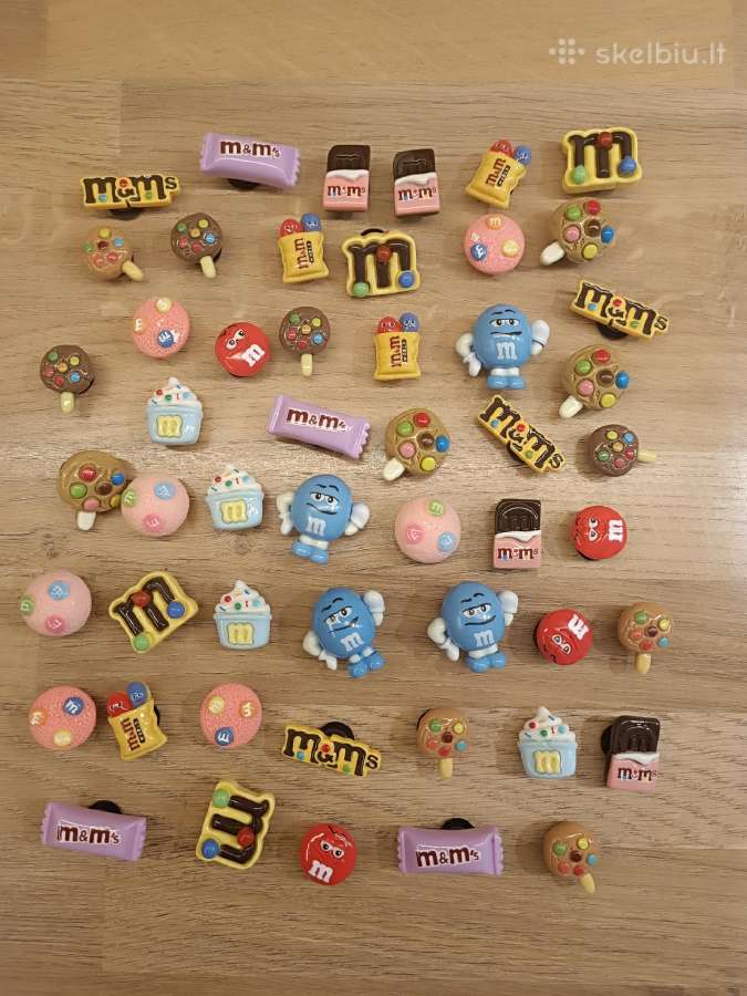 Crocs jibbitz M&m's ženkliukai