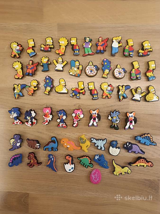 Simpsons crocs jibbitz papuošimai