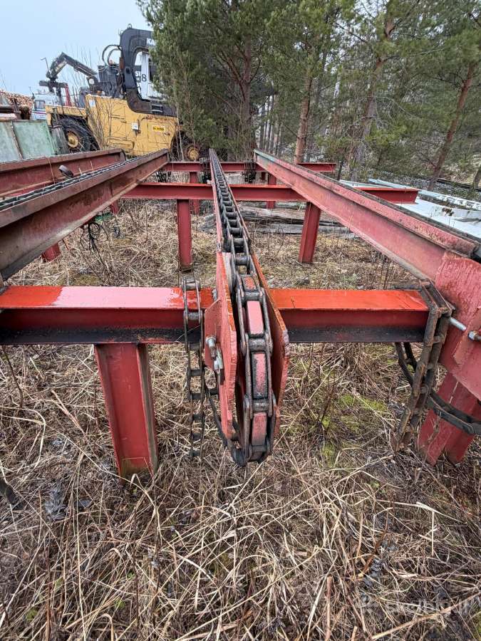 Rąstų stalas su elektriniu varikliu