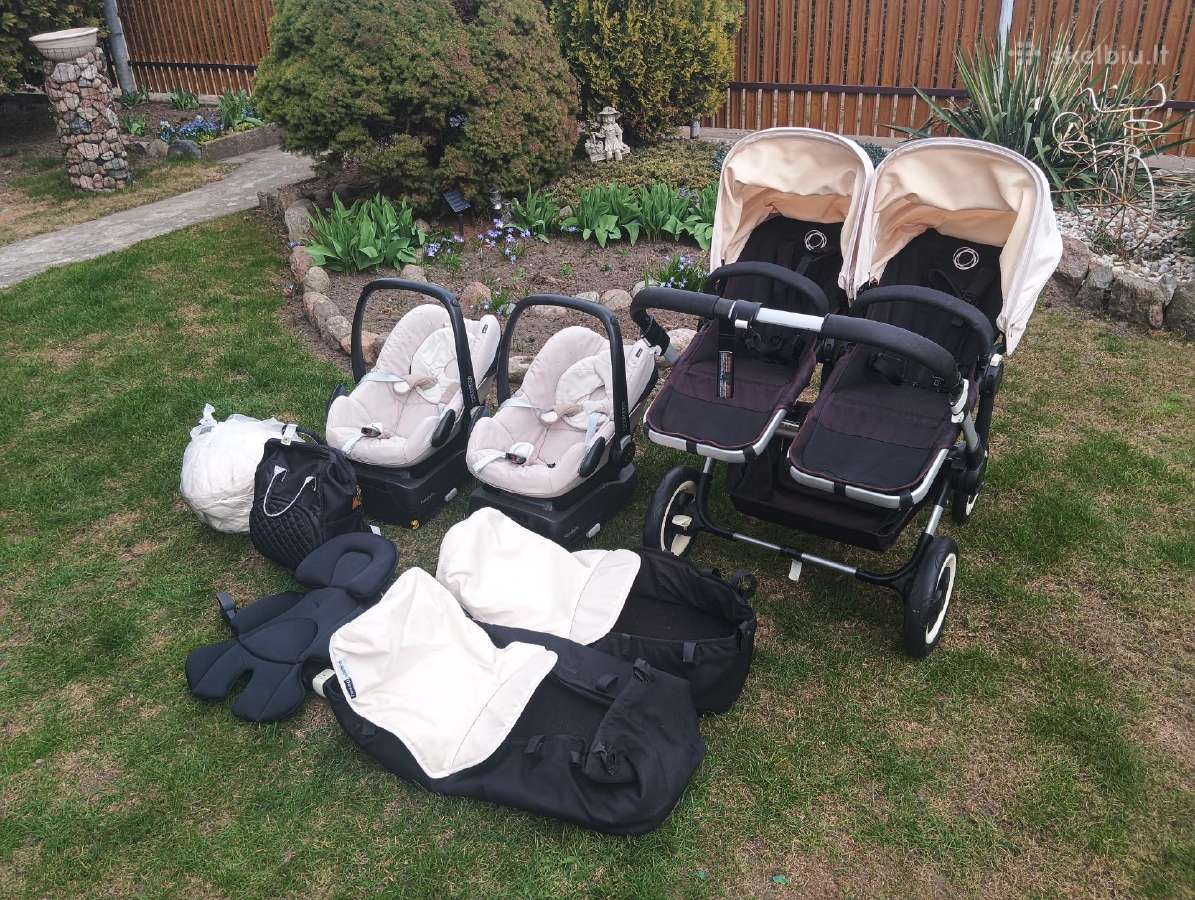 Bugaboo Twin 3in1 vežimėlis dvynukams