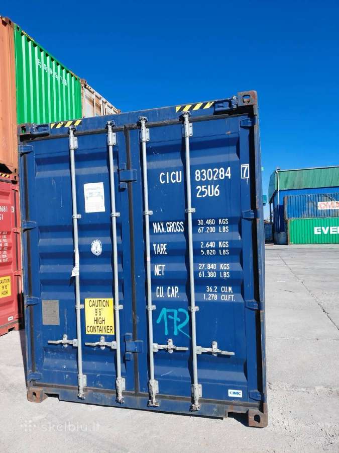 6m (20ht) Jūriniai konteineriai nuimamas stogas