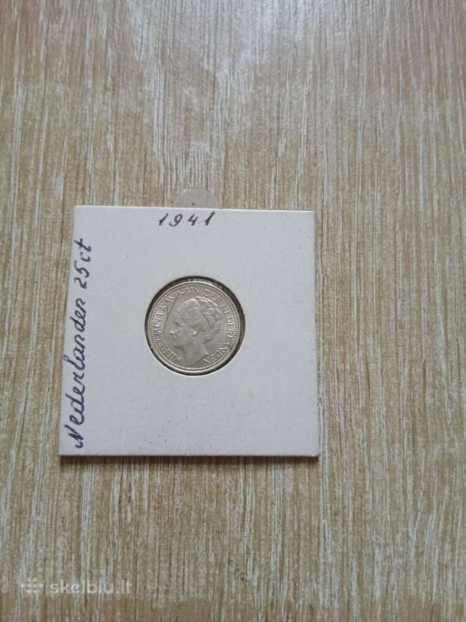 Nyderlandai 1941 25 c sidabras