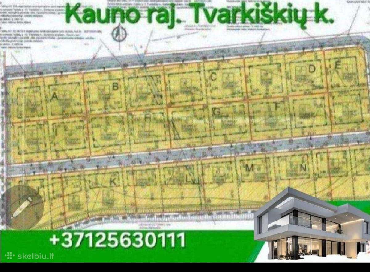 Žemės sklypas 10 arų Tvarkiškių k.+37125630111