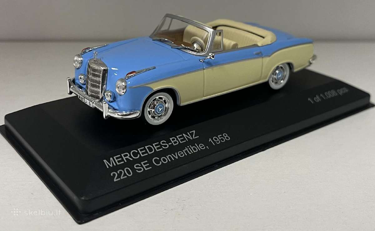 Kolekciniai modeliukai-mercedes Benz 220 Se