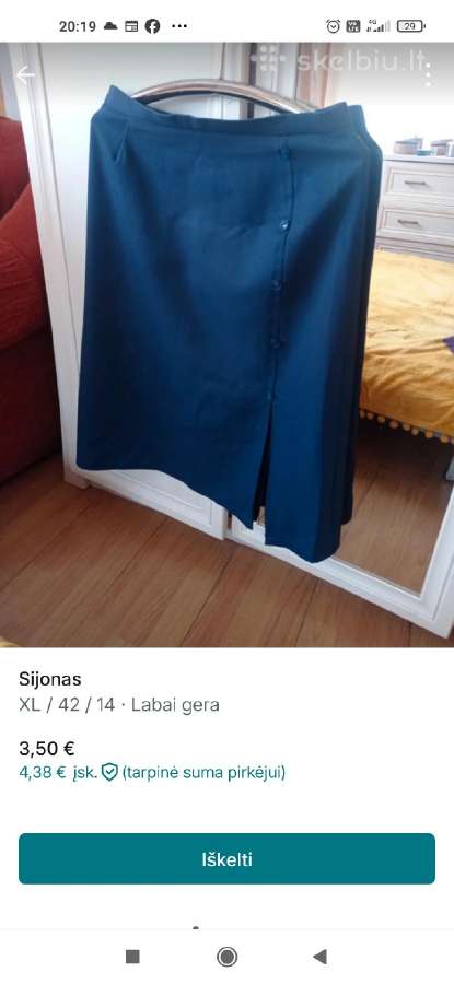 Žieminis vilnonis paltas, XXL-44 dydžio Vievyje - nuotraukos Nr. 14