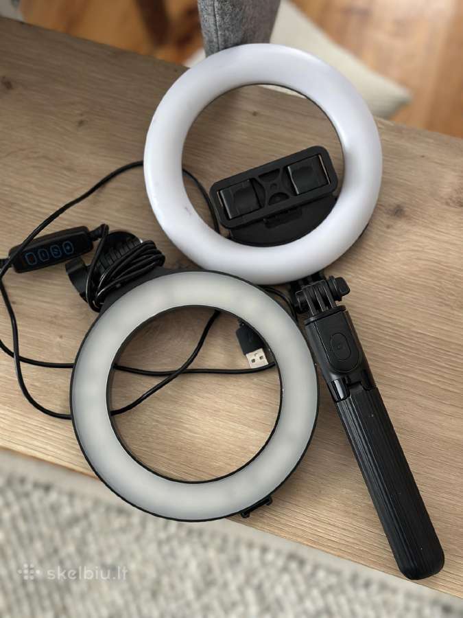 Žiedinės LED lempos (Ring Lights) su trikoju - nuotraukos Nr. 3