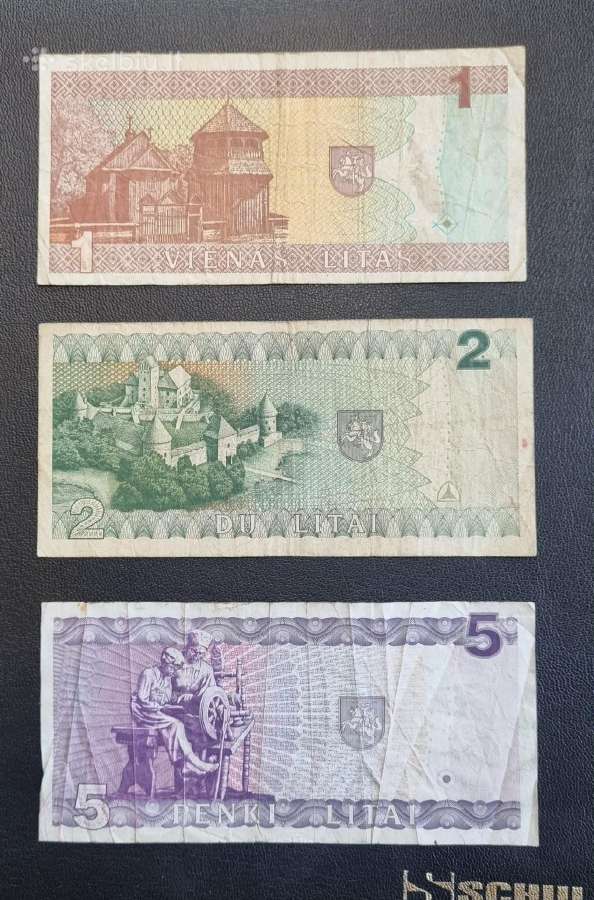 Lietuvisku visu banknotu rinkinys - visi nominalai - nuotraukos Nr. 7
