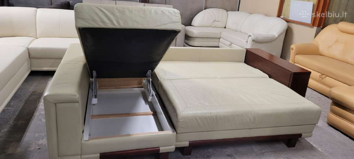 Nauji ir Naudoti Odiniai Baldai kampas sofa lova - nuotraukos Nr. 17