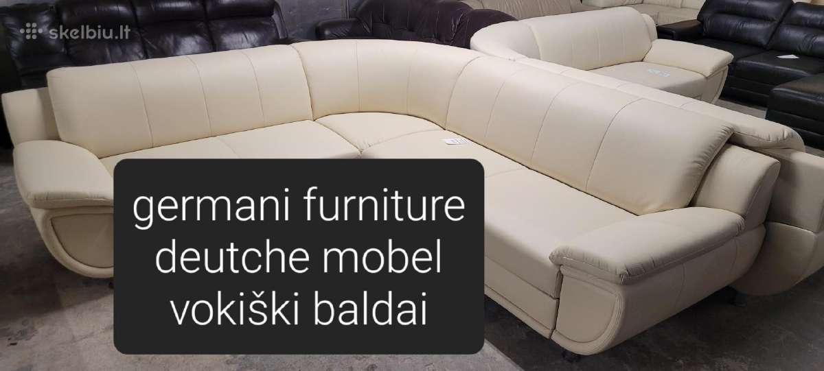 Odiniai Baldai Kampas sofa Reglainer komplektas - nuotraukos Nr. 24
