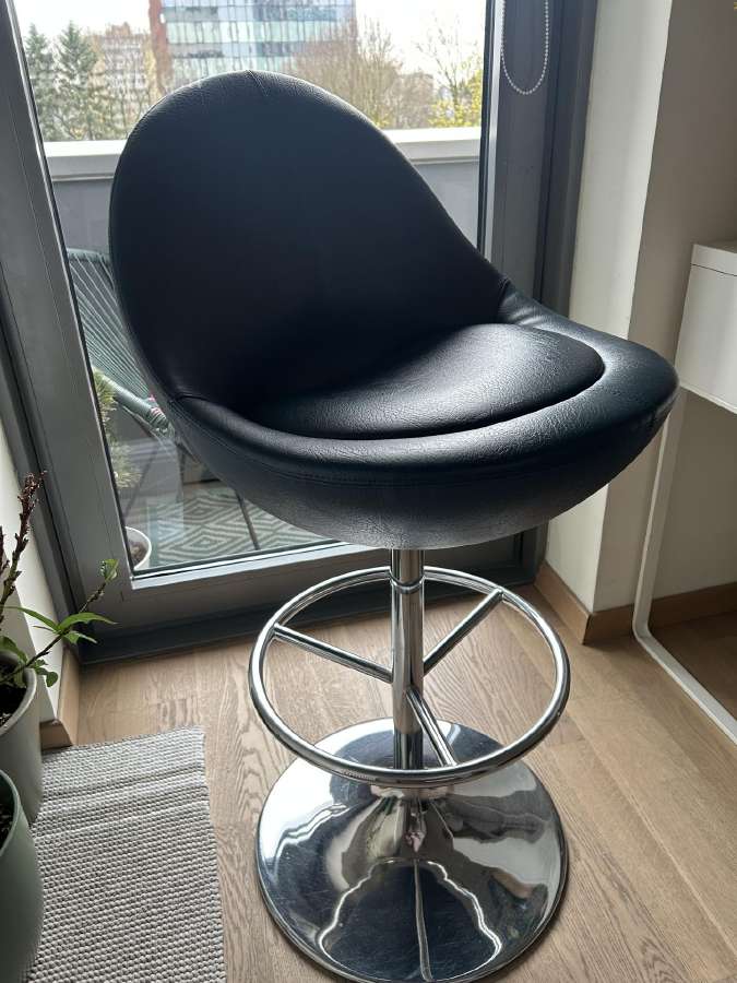 Mėlynos skandinaviškos “Johanson design baro kėdė - nuotraukos Nr. 2