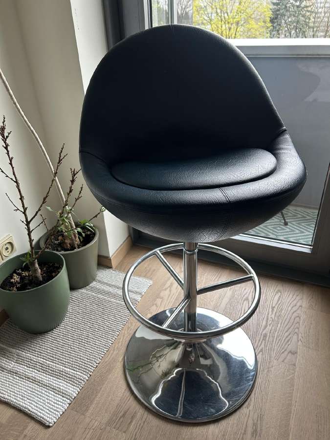Mėlynos skandinaviškos “Johanson design baro kėdė - nuotraukos Nr. 4