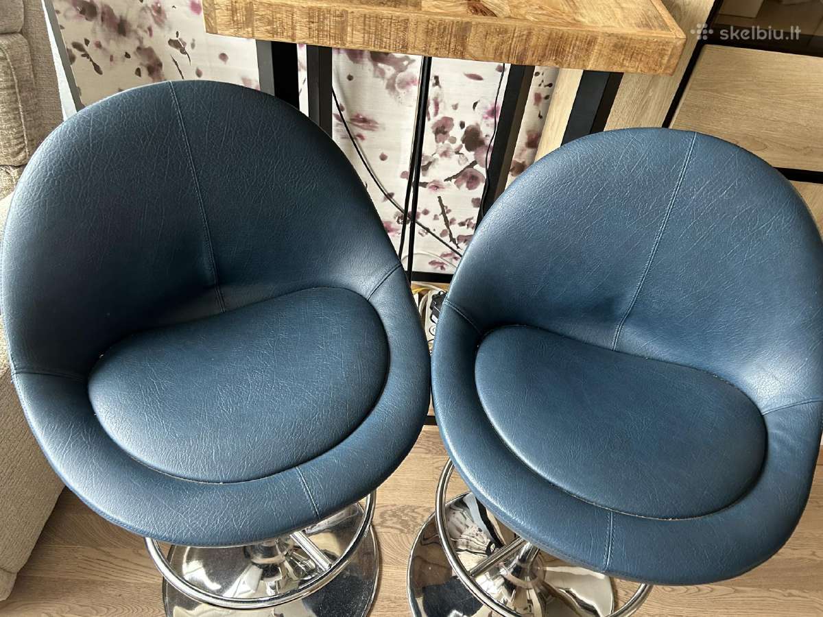 Mėlynos skandinaviškos “Johanson design baro kėdė - nuotraukos Nr. 8