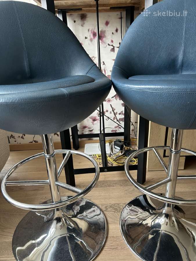 Mėlynos skandinaviškos “Johanson design baro kėdė - nuotraukos Nr. 12