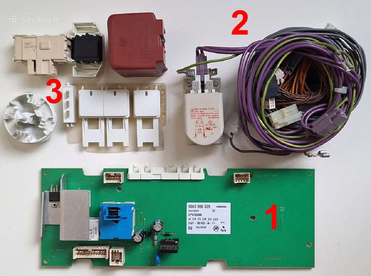 Skalbimo mašinos Siemens F10-06 valdymo blokas - nuotraukos Nr. 3