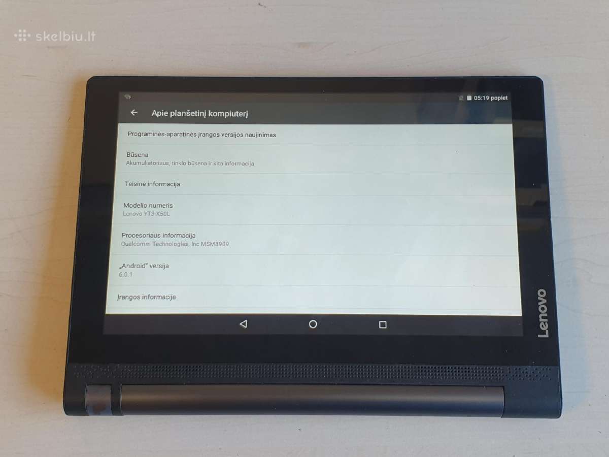 Naudoti Samsung Galaxy Lenovo Yoga Tab - nuotraukos Nr. 2