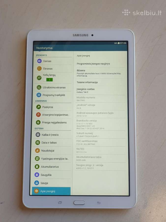 Naudoti Samsung Galaxy Lenovo Yoga Tab - nuotraukos Nr. 3