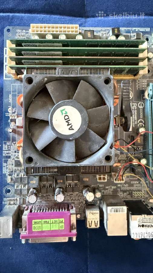 Gigabyte Ga-m52s-s3p + Amd Phenom+8gb RAM – Retro - nuotraukos Nr. 4