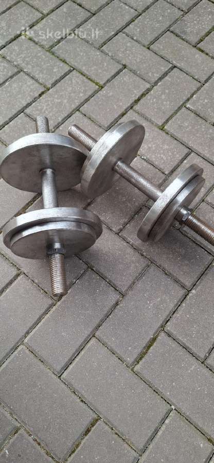 Hanteliai 2po 15kg . - nuotraukos Nr. 2