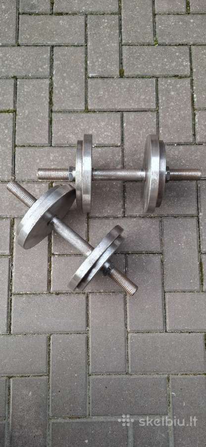 Hanteliai 2po 15kg . - nuotraukos Nr. 3